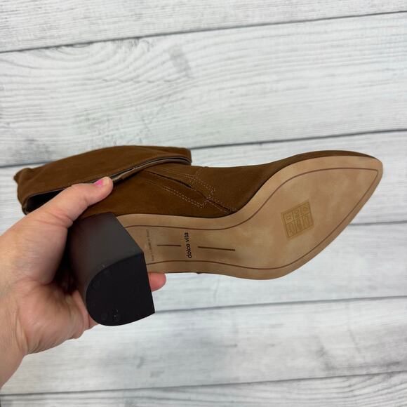 Dolce Vita Women's Nedi Brown Nubuck Pointed Toe Knee High Boots Size 9.5 - Picture 12 of 12